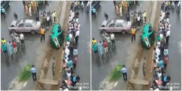 Accident at Banex Bridge, Abuja. one dead (photos)